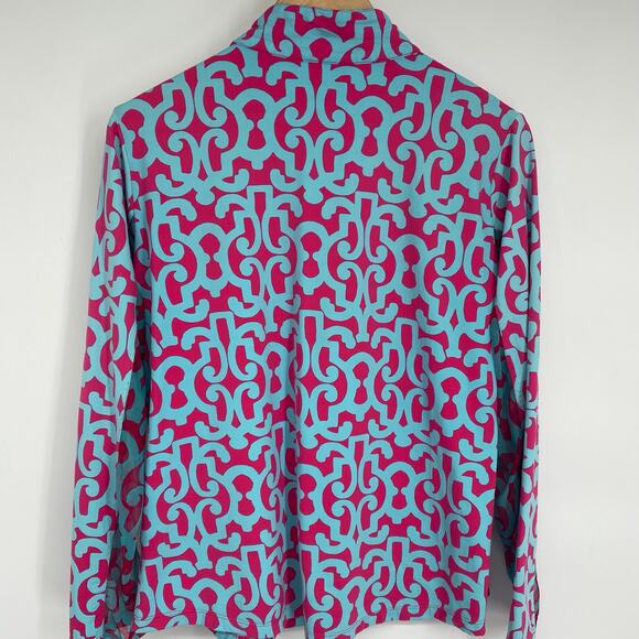 IBKUL Top Women’s XL 1/4 Zip Pullover Vented Sleeves Outdoor Pickleball Hiking - Picture 5 of 8